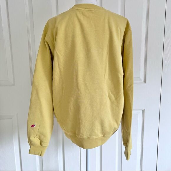 Madhappy Earth Day Recycle Crew Neck Sweatshirt in Yellow Medium Unisex EUC - Picture 4 of 6